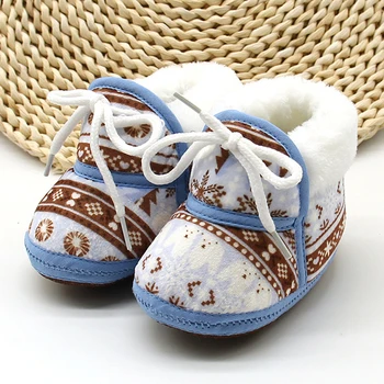 2022 Marka Rahat Çocuk Bebek Kız Erkek Çocuklar Kar Patik Çizmeler Kış Sıcak Varış Tarzı Küçük Çocuklar Strappy Ayakkabı 0-18M