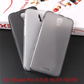 kılıf yumuşak tpu arka kapak Alcatel PİXİ4 5.0 3G 5 5010D kapak ultra ince şeffaf silikon kılıf Puding Anti Patinaj Durumda