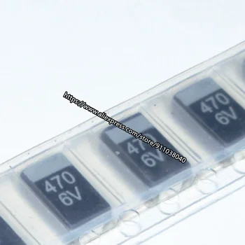10 adet yeni SMD tantal kondansatör 6.3V470UF 470UF 6V D7343 D Tipi NEC siyah