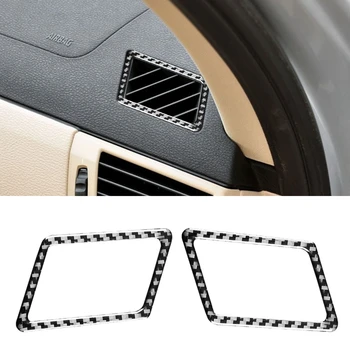 BMW-X3 E83 2006-2010 Karbon Fiber Enstrüman Yan Hava Çıkış Paneli Dekoratif Kapak Trim Sticker Aksesuarları