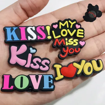 6 ADET PVC Renkli Sevimli Karikatür Mektup Buzdolabı Mıknatısları Aşk Öpücük Bayan Bebek Buzdolabı Manyetik Etiket Hatıra Hediyeler Kırtasiye