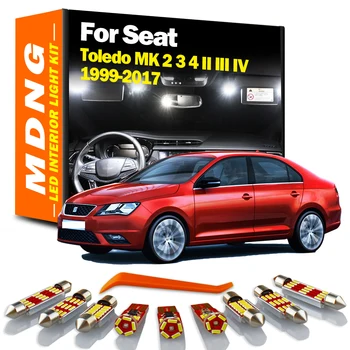 Seat Toledo MK 2 3 4 II III IV için MDNG Canbus İç Mekan Lambası 1999- 2012 2013 2017 Araç ampuller LED iç Harita kubbe ışık kiti