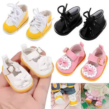 4 Stilleri 1/12 Bebek Bebek Hediye Oyuncaklar Yeni Bebek Moda Botları Giysi Aksesuarları 20cm Bebek Ayakkabı PU deri ayakkabı