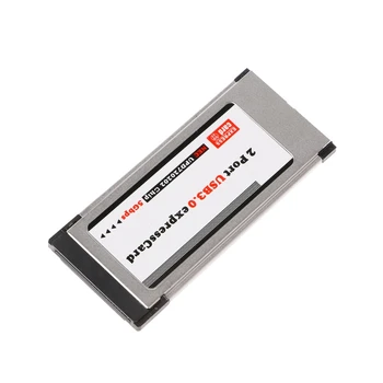 PCI-E PCI Express 2 Port USB 3.0 34mm Expresscard Kart Dönüştürücü Adaptör 