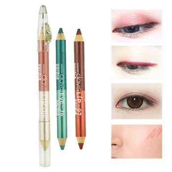 Çift başlı Dayanıklı Sweatproof Eyeliner Kalem Göz Farı Kalem ömürlü Göz Kalemi Pigment Su Geçirmez Göz Makyaj Araçları