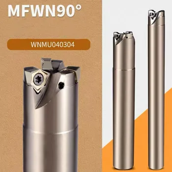 MFWN C15 C16 C19 C20 C24 C25 2T 3T 4T çift taraflı 90 derece hızlı besleme freze kesicisi CNC takım tutucu kesici WNMU040304 aracı