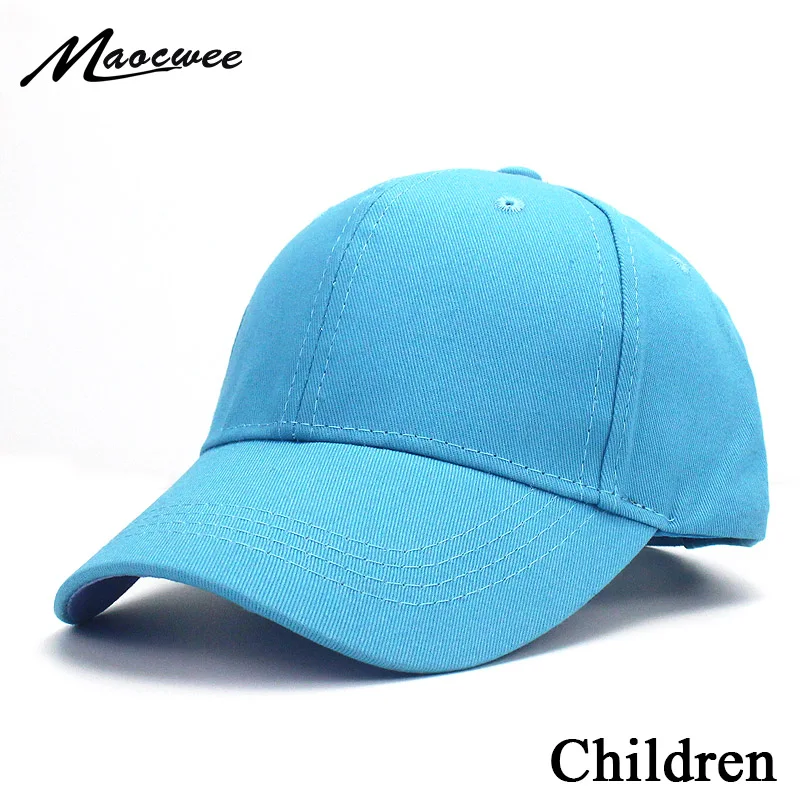 Yaz Çocuklar Düz Renk Çocuk Snapback Kapaklar beyzbol şapkası Bahar Hip Hop Erkek Kız Bebek Şapka 3-8 Yaşında Yeşil 2019