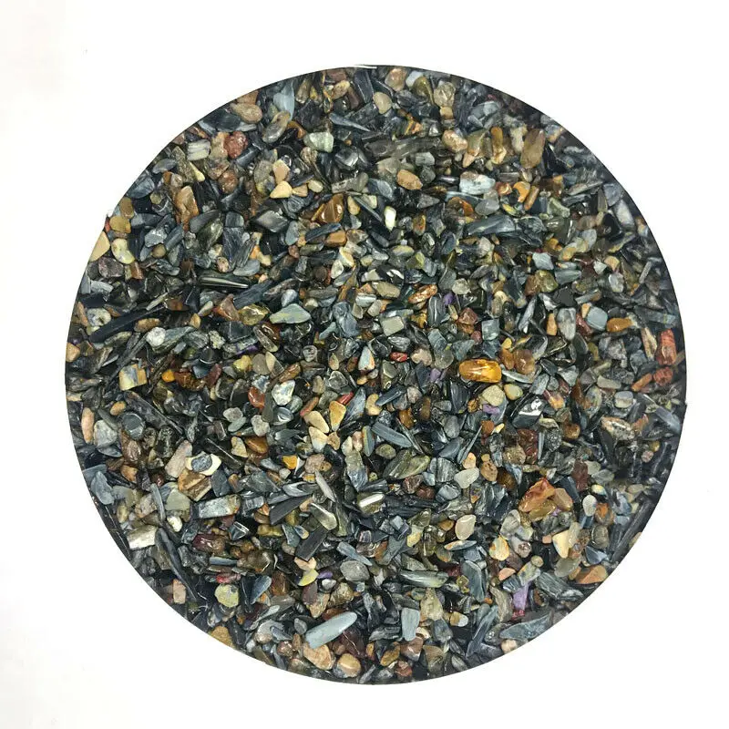 50g Doğal Pietersite Eskitme Kristaller Kuvars çakıl taşı Mineraller Numune Balık Tankı Bonsai Süslemeleri Koleksiyonu 2 Renkler