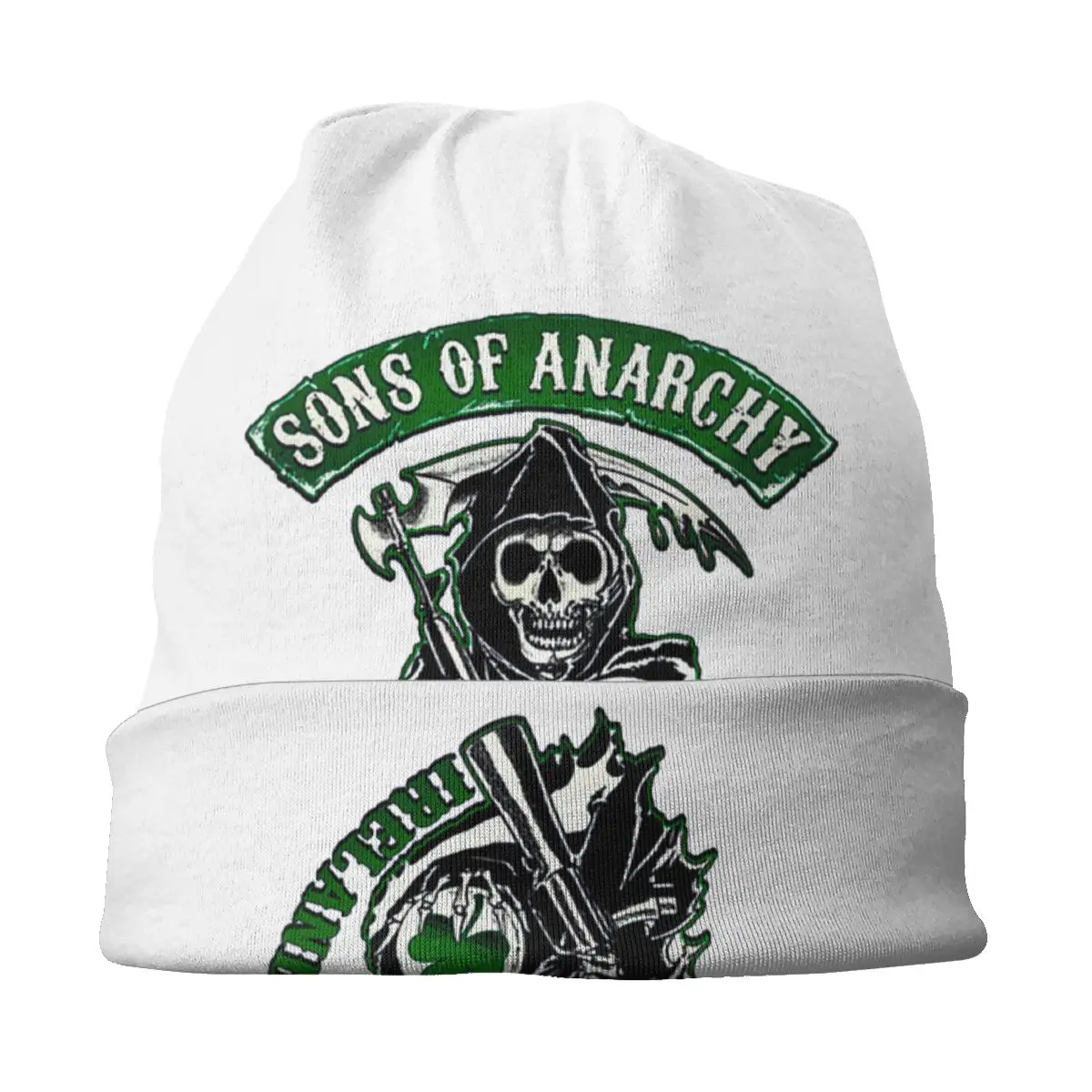Anarşi Ölüm Skullies Beanies Korku Reaper Şapka Hip Hop Kapaklar Yetişkin Sonbahar Kış Sıcak Kaput Örme Şapka