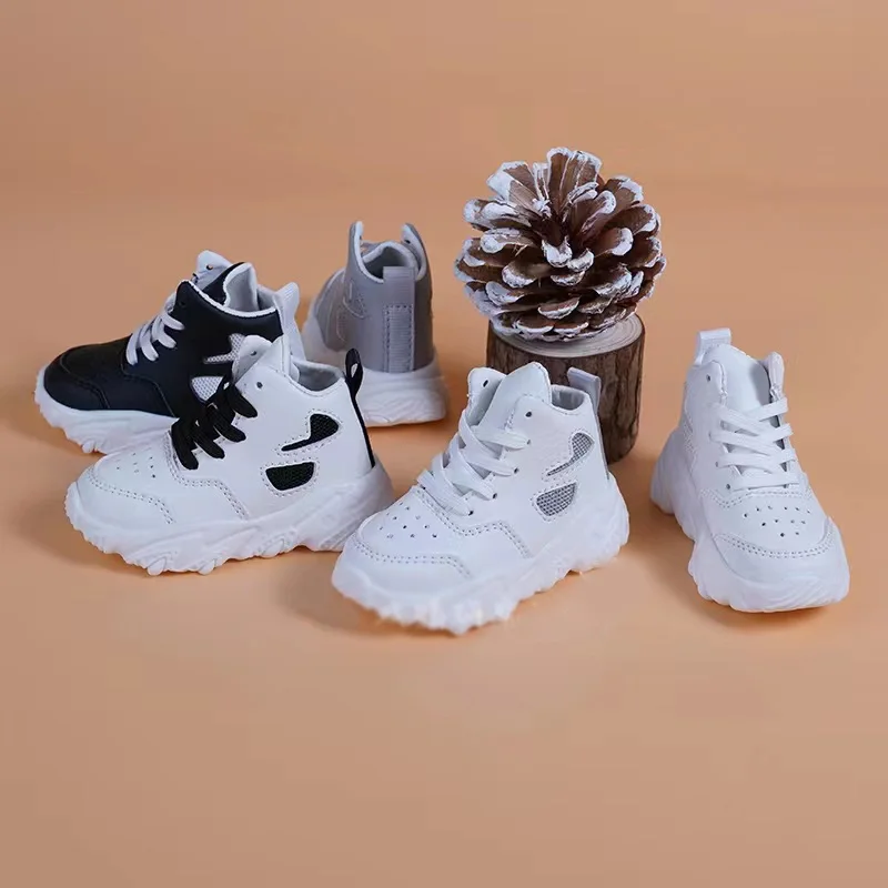 BJD bebek ayakkabıları 1/3 1/4 amca boyutu bjd sevimli spor kalın alt yüksek üst tüm maç sneakers ayakkabı bebek aksesuarları (5 renk)