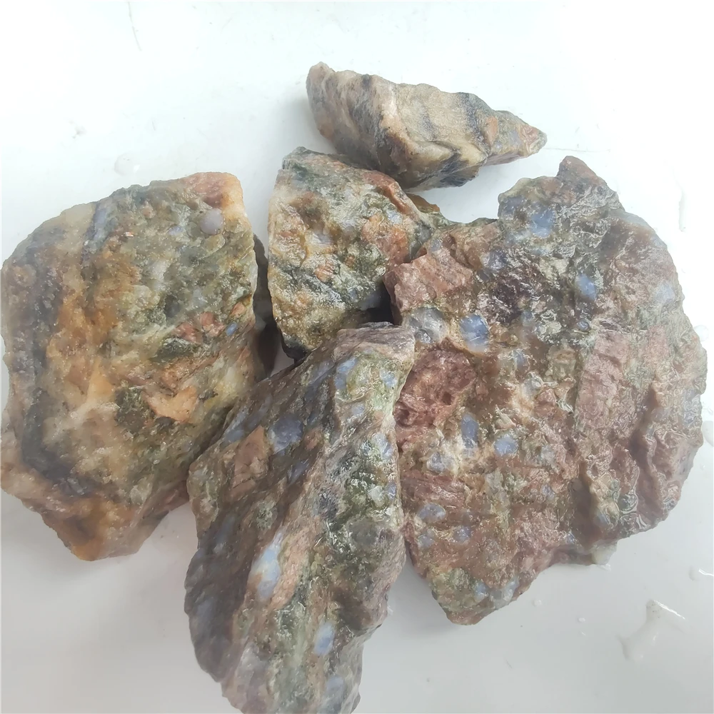 Şeklinde Reikihealing Ev dekor Cilasız Düzensiz Kaba Mineral Örnek Rockstone doğal Glaucophane 