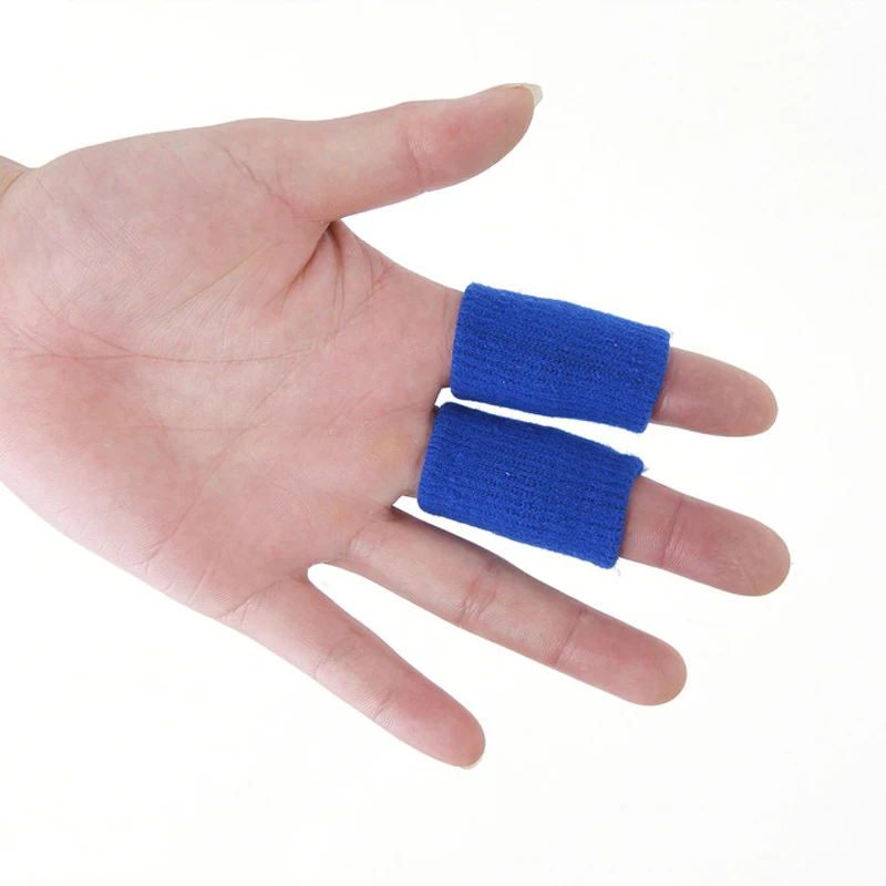 10-50 Adet Parmak Koruma sıkıştırma manşonu Desteği Başparmak Brace Koruyucu Nefes Sıkı Parmak Kol Artrit Desteği