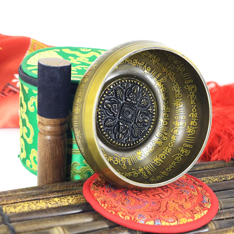 İnanç şarkı söyleyen kase Seti Farkındalık Mantra Yoga Çekiç Hediye Süs Ev Tibet Çakra Şifa Meditasyon