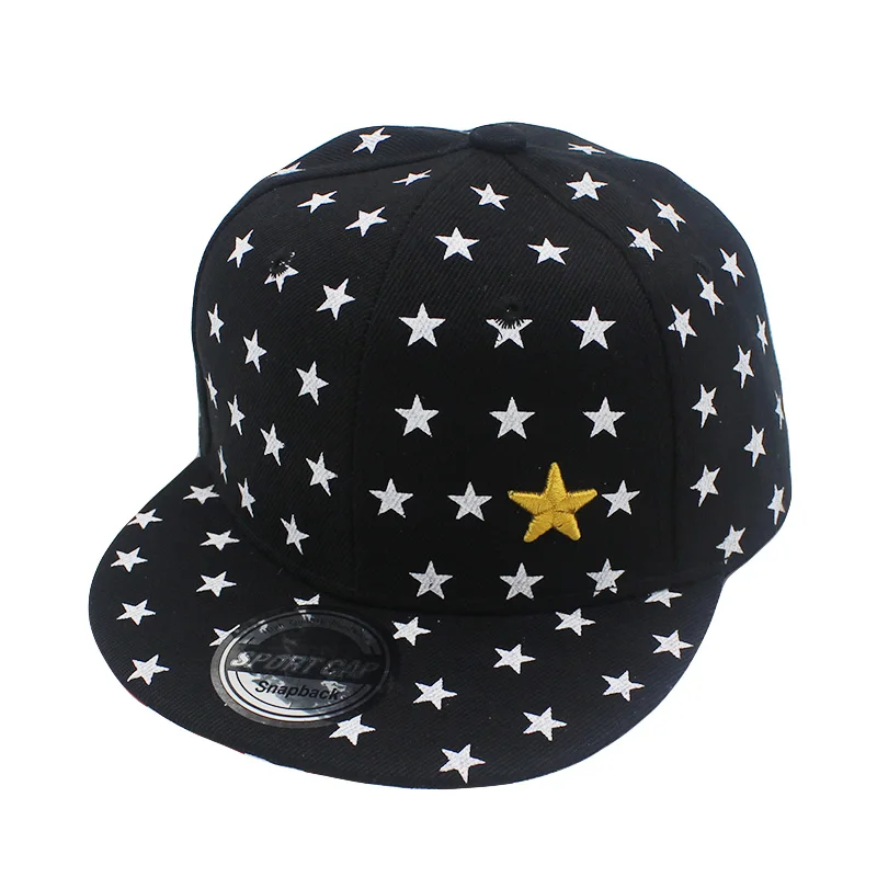 LOVINGSHA 3-8 Yaş Çocuk Erkek Kız beyzbol şapkası Akrilik Snapback Kapaklar Beş Köşeli Yıldız Tasarım Şapka C15