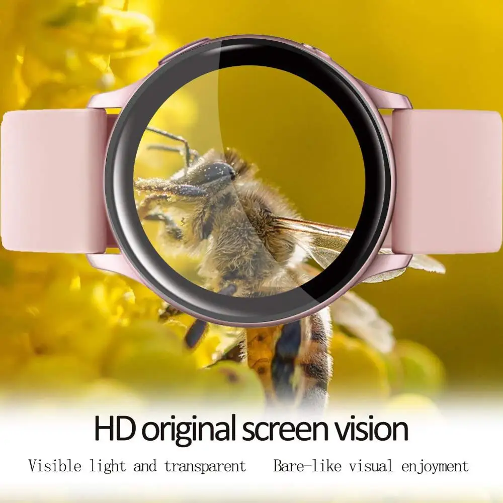 Temperli cam Samsung Galaxy saat Aktif 2 44mm 40mm Dişli S3 Sınır/S2/Spor 46mm/42mm 3D HD Tam Ekran Koruyucu Film