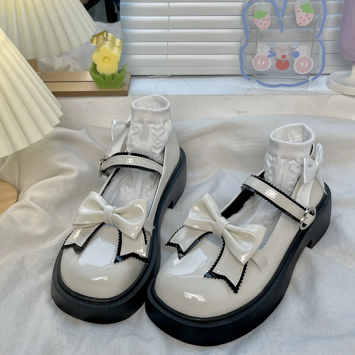 Lolita ayakkabı yaz yeni tatlı platform ayakkabılar Japon sevimli Mary Janes JK üniforma yüksek topuklu kolej kız pompaları kadın ayakkabısı