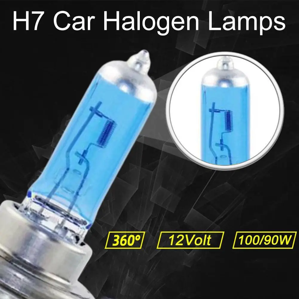 1/2 adet Araba Lambaları H7 LED 100W 55W Xenon lamba Süper Beyaz Etkisi Bak Far lamba ışığı Ampul Sis Farları Gündüz Farı