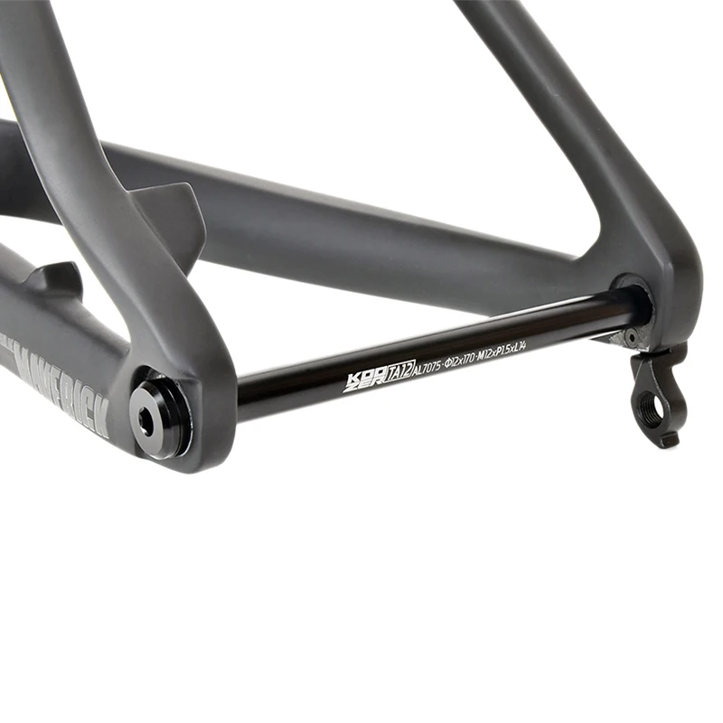 12mm Alüminyum Alaşımlı Ultra Hafif bisiklet iskeleti Çatal Aks Aracılığıyla 100/135/142 / 148mm Konu MTB Yol dağ bisikleti Tekerlek Göbeği Mili