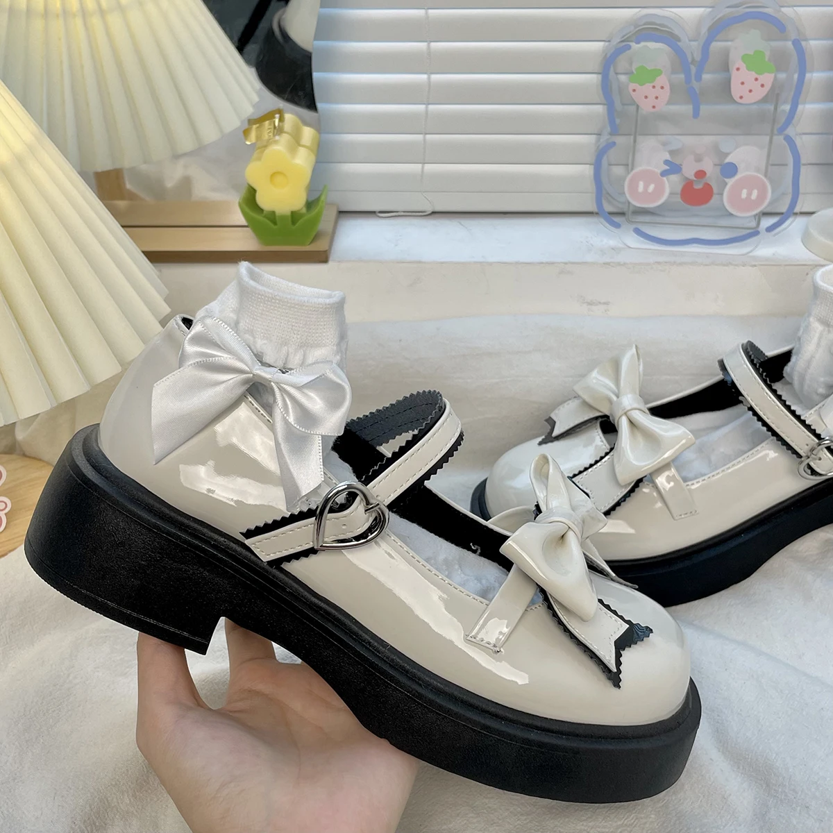 Lolita ayakkabı yaz yeni tatlı platform ayakkabılar Japon sevimli Mary Janes JK üniforma yüksek topuklu kolej kız pompaları kadın ayakkabısı