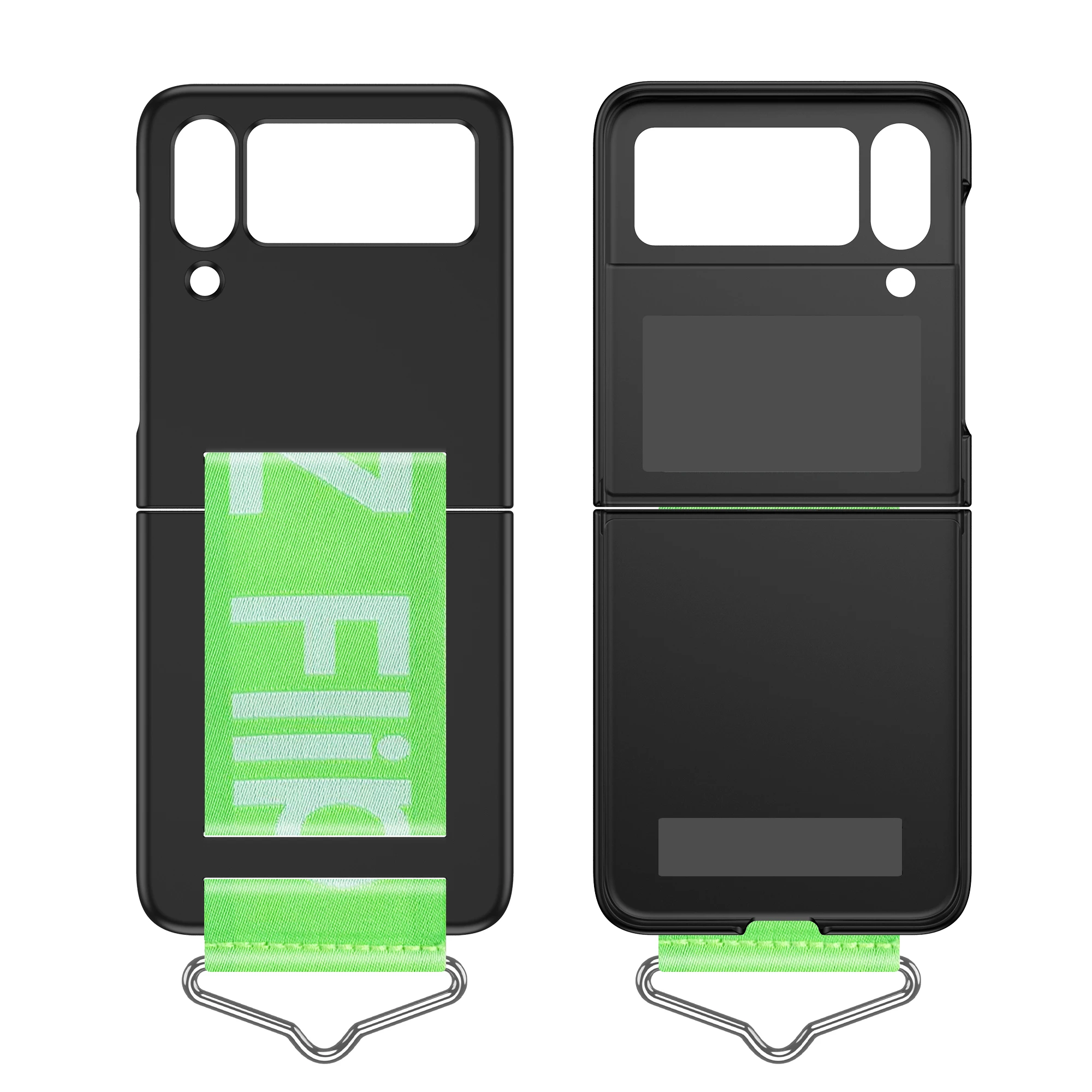 Toz geçirmez Anti-Şok Katlanır Telefon Çanta samsung kılıfı Galaxy Z Flip 4 5G Flip4 Flip3 Flip 3 Zflip4 Kaymaz Gömme Kapak