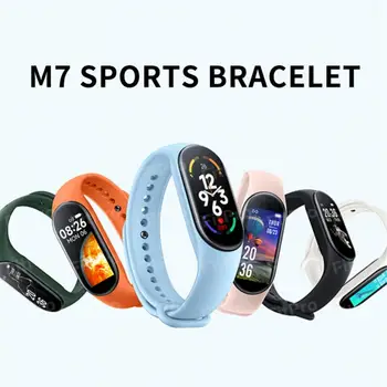 M7 akıllı saat Erkekler Kadınlar Smartband M7 Kalp Hızı Smartwatch Spor İzci Kan Basıncı Spor akıllı bilezik Mi Band İçin 7