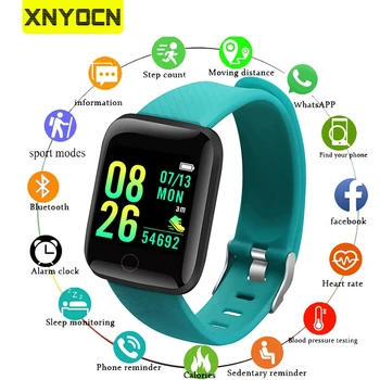 Xnyocn 2021 Bluetooth Uyumlu akıllı saat Kan Basıncı egzersiz kalp atışı takip cihazı Spor Smartwatch Erkekler Kadınlar İçin Android