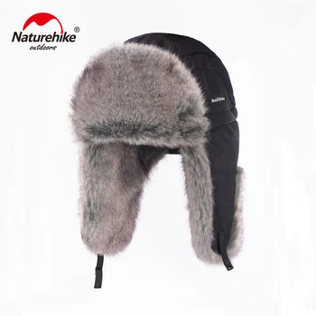 Naturehike Kış Rüzgar Geçirmez Sıcak Lei Feng Şapka Faux Fox Kürk Şapka Açık Sürme kulak koruyucu Şapka NH19FS017