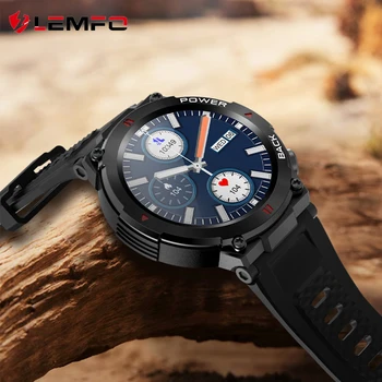 Akıllı saat Erkekler LEMFO A80 2022 IP68 Bluetooth Çağrı Özel Arama Spor Smartwatch Kalp Hızı Monitörü 400 mAh Pil pk T-Rex 2