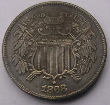 Iki Cent 1868 kopya paraları ÜCRETSİZ KARGO