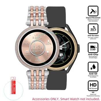 Temperli Cam koruyucu film İçin Michael Kors Erişim Gen 5E MKGO / Darci Smartwatch LCD Ekran Koruyucu Kapak İzle Koruma