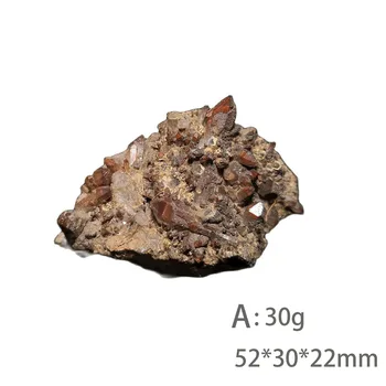 C4-4ı Doğal Taş Kırmızı Kuvars Mineral Kristal Numune Taiyuan Shanxi Eyaleti, Çin