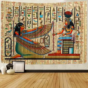 Simsant Mısır Goblen Antik Mısır Mitolojisi Duvar Asılı Halılar Oturma Odası Yatak Odası Yurt Ev Battaniye Dekor