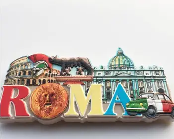 Roma İtalya buzdolabı Mıknatısları seyahat Hatıra buzdolabı Manyetik Çıkartmalar