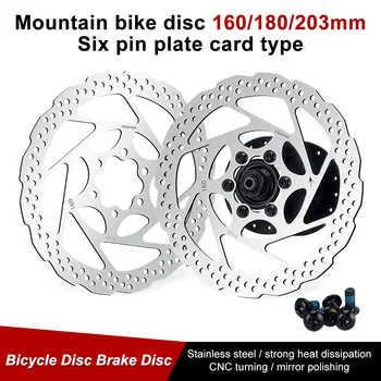 TOOPRE Bisiklet Fren Hidrolik Disk 160/180 / 203mm Paslanmaz Çelik Rotor disk fren MTB Dağ Yol kruvazör bisiklet Parçaları
