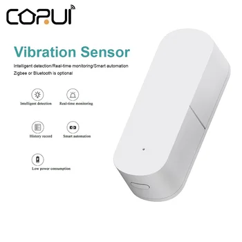 CORUI Zigbee Akıllı Titreşim Sensörü Akıllı Algılama Alarm Ev Güvenlik Sistemi Akıllı Ev Akıllı Yaşam APP Kontrolü