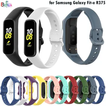 BEHUA silikon kayış Samsung Galaxy Fit için e R375 fit e akıllı bilezik Yedek spor Watchband Bileklik Aksesuarları kemer