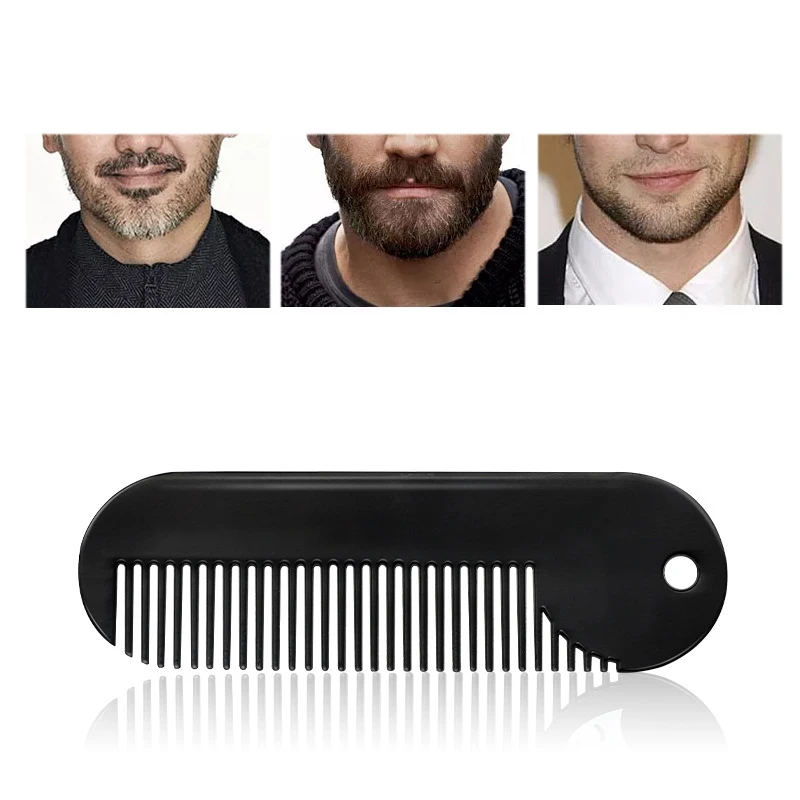 RIRON Çinko Alaşım Mini Cep Şekillendirici sakal tarağı Pro Salon Taşınabilir saç aksesuarları Faydalı Sakal Kırpma Aracı